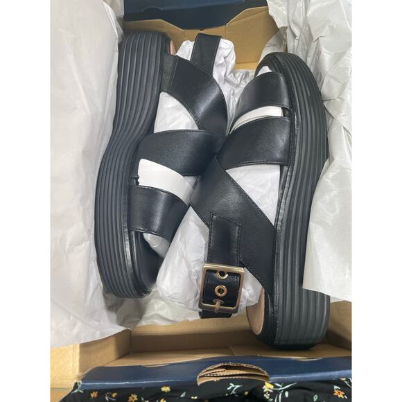 Cole Haan Black Original Grand Platform Slide Sandals size 7 - Picture 3 of 5